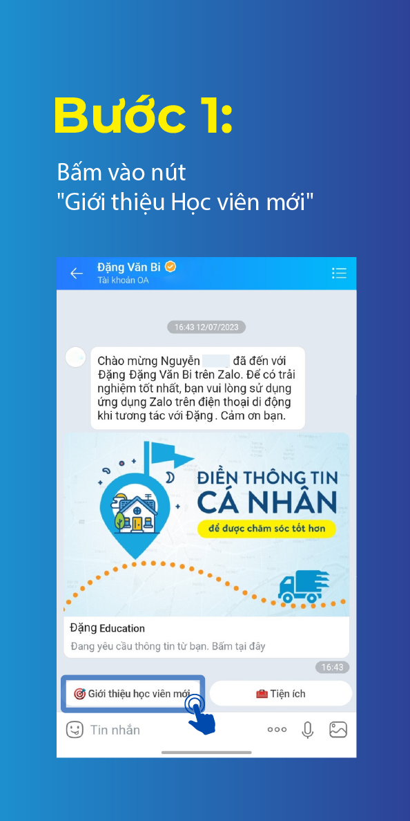 4 THAO TÁC ĐƠN GIẢN GIỚI THIỆU TRÊN ZALO OA CỦA ISEE IELTS