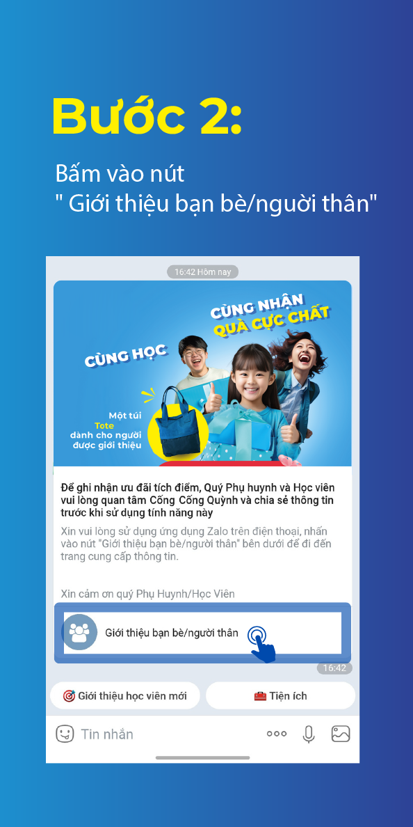 4 THAO TÁC ĐƠN GIẢN GIỚI THIỆU TRÊN ZALO OA CỦA ISEE IELTS