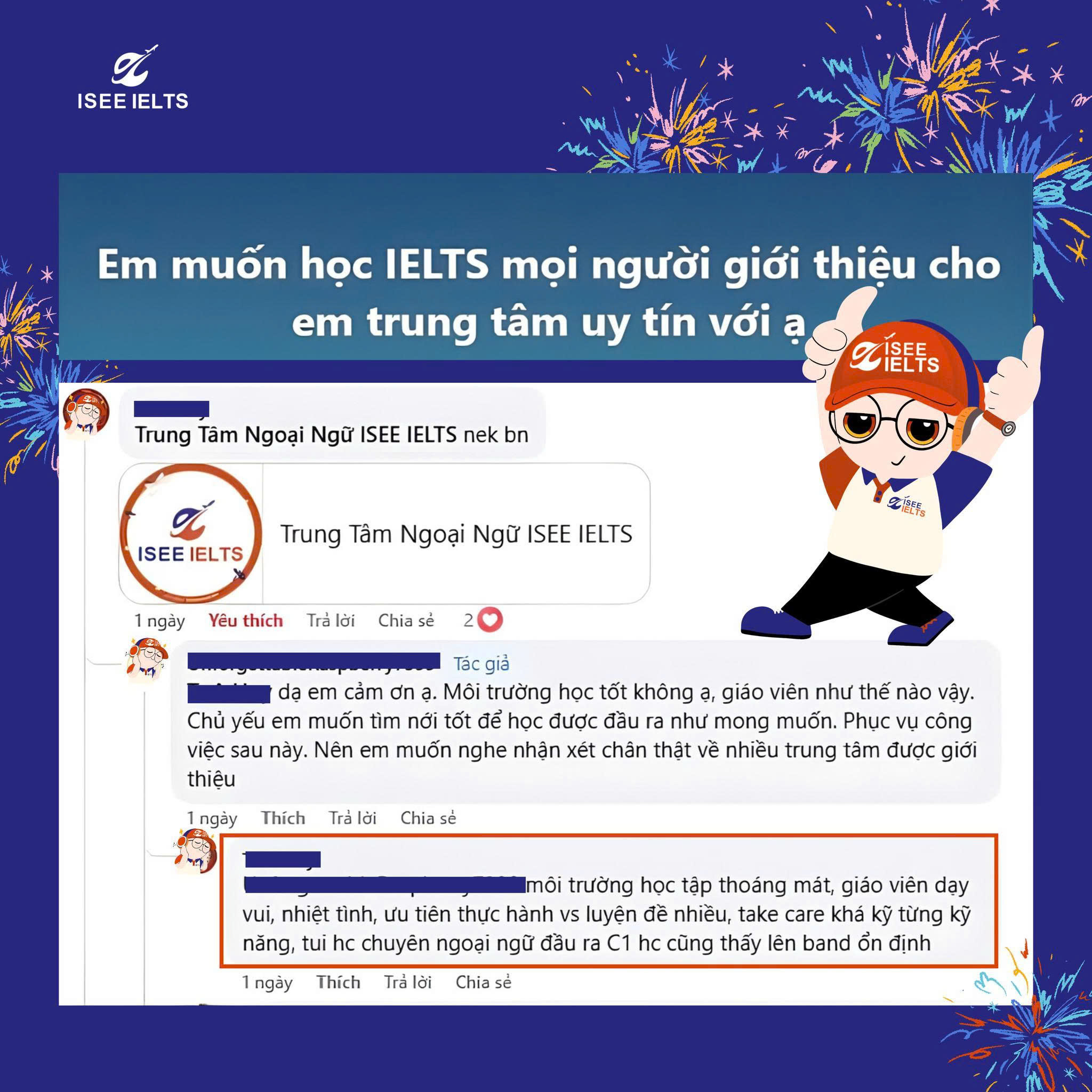 HỌC VIÊN NÊU CẢM NHẬN TRÊN MỘT TRANG CỘNG ĐỒNG