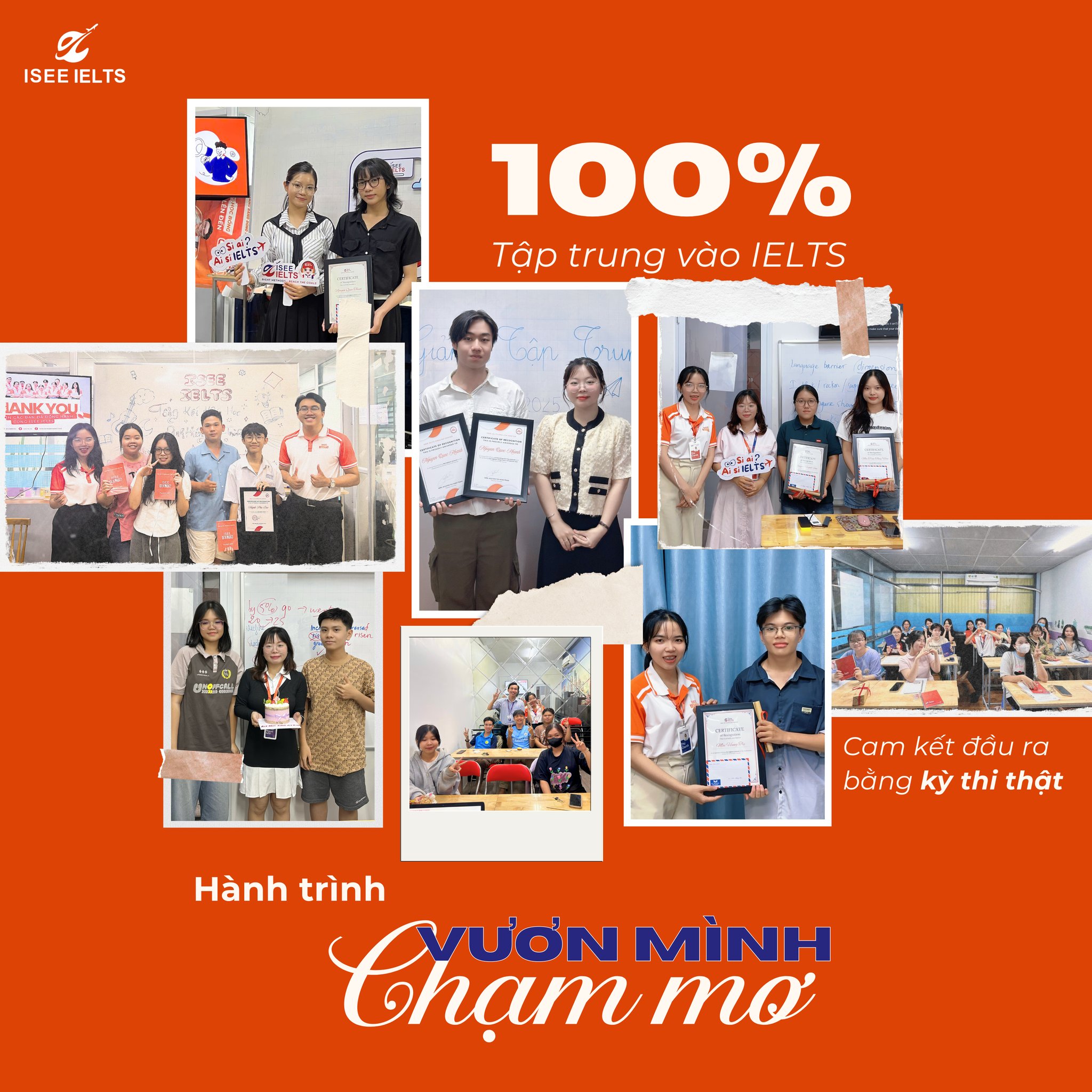ISEE IELTS là trung tâm chỉ tập trung 100% nguồn lực vào việc luyện thi IELTS.
